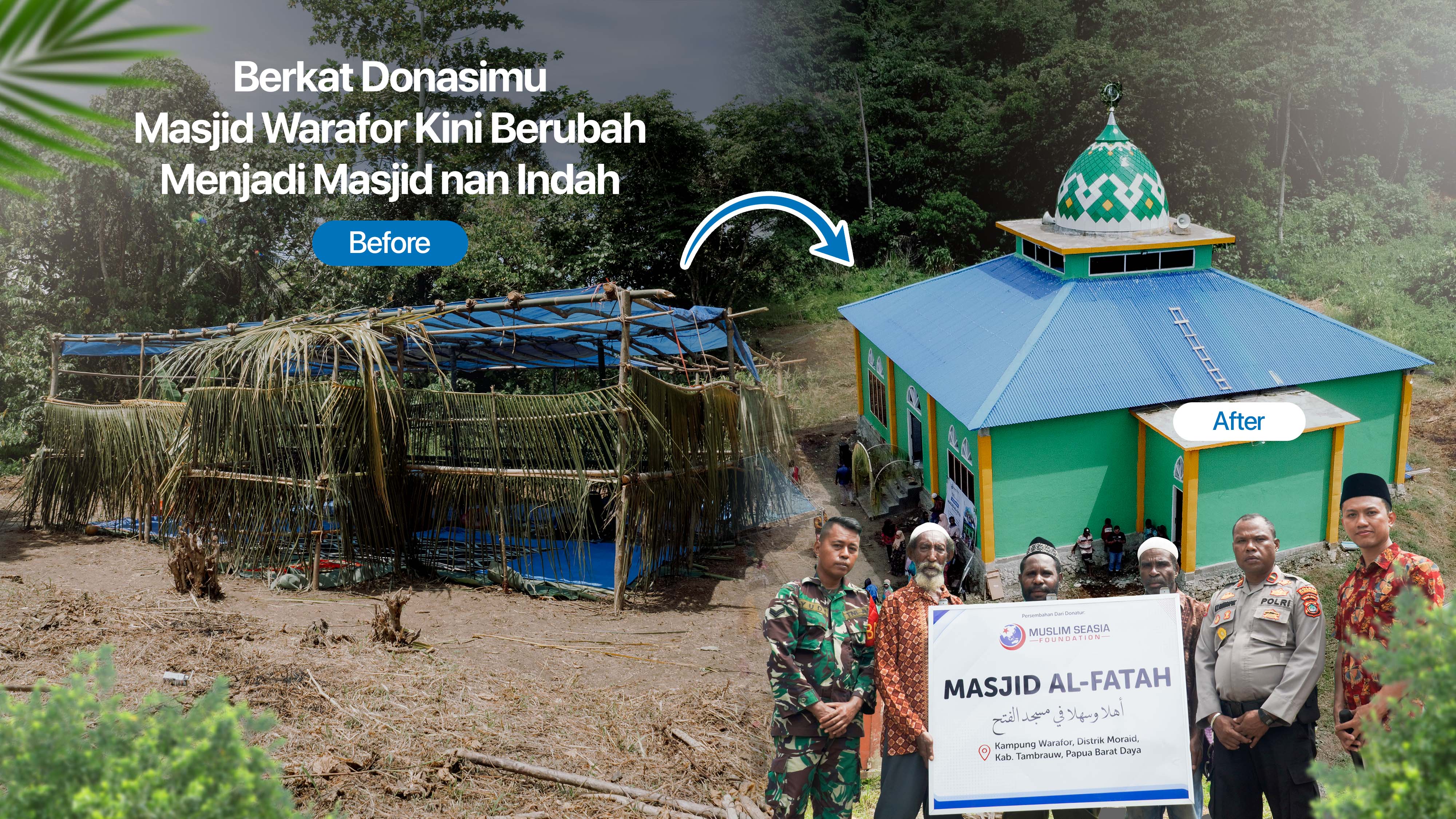 Adzan Pertama di Lembah Warafor Papua