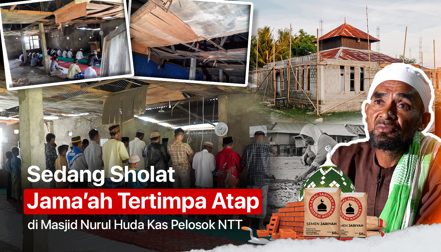 Selesaikan Masjid Ambruk di Kampung Kas, Pelosok NTT