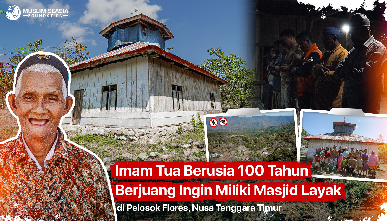 Pahala Mengalir Bangun Masjid Mbiar di Pelosok NTT