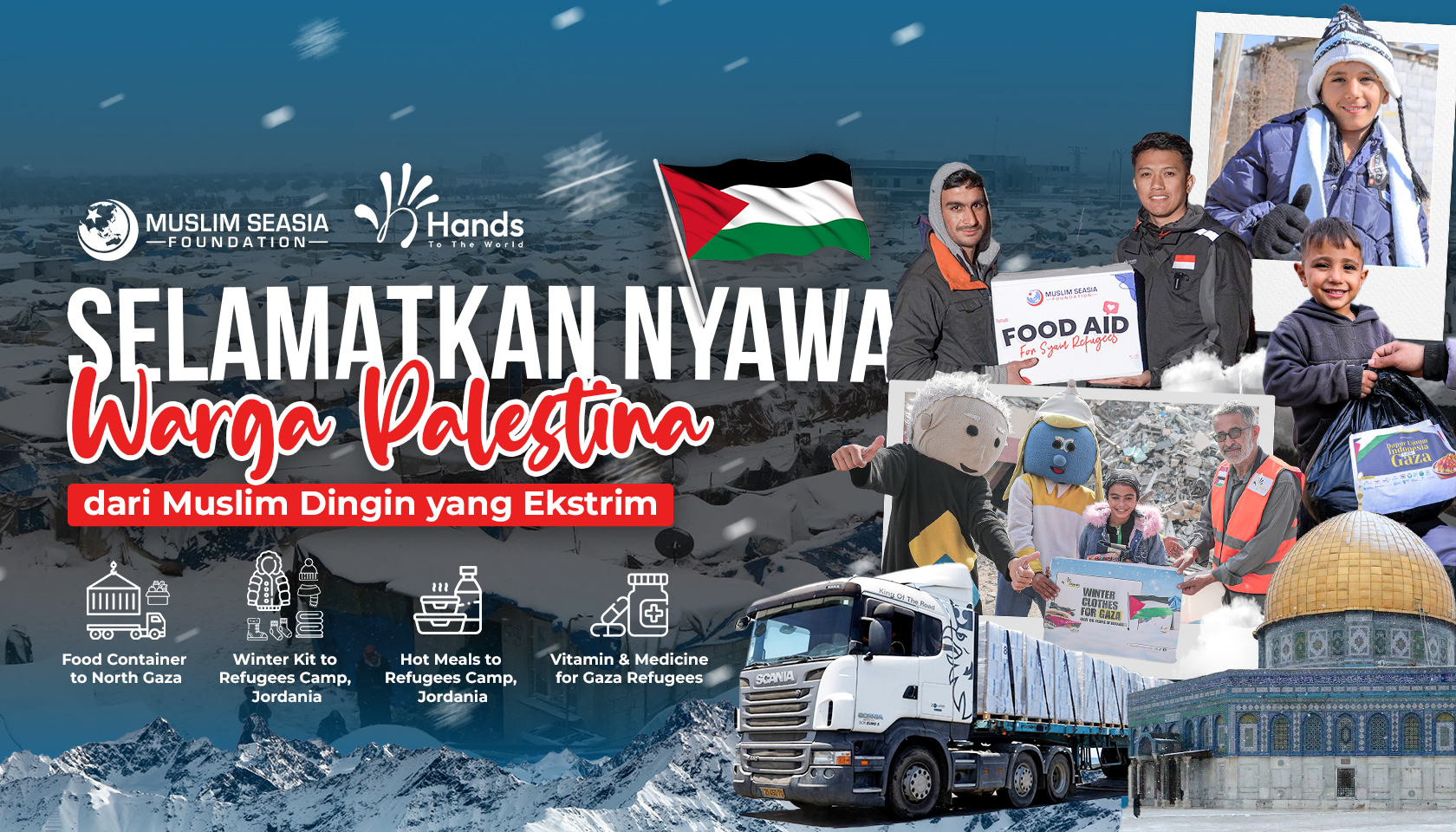 Bantuan Musim Dingin untuk Pengungsi Palestina 🇵🇸