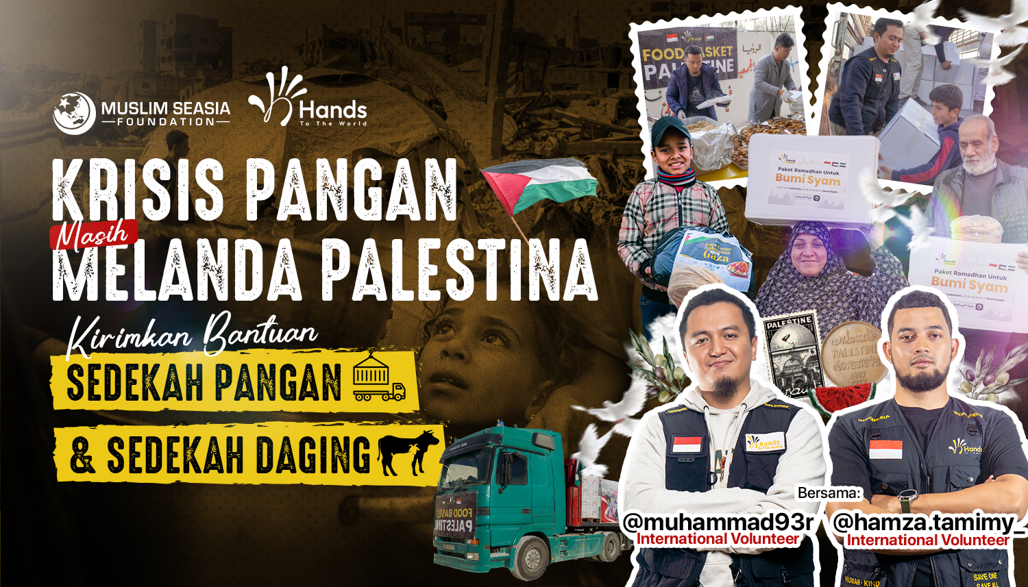 Bantuan Pangan & Sedekah Daging untuk Palestina 🇵🇸