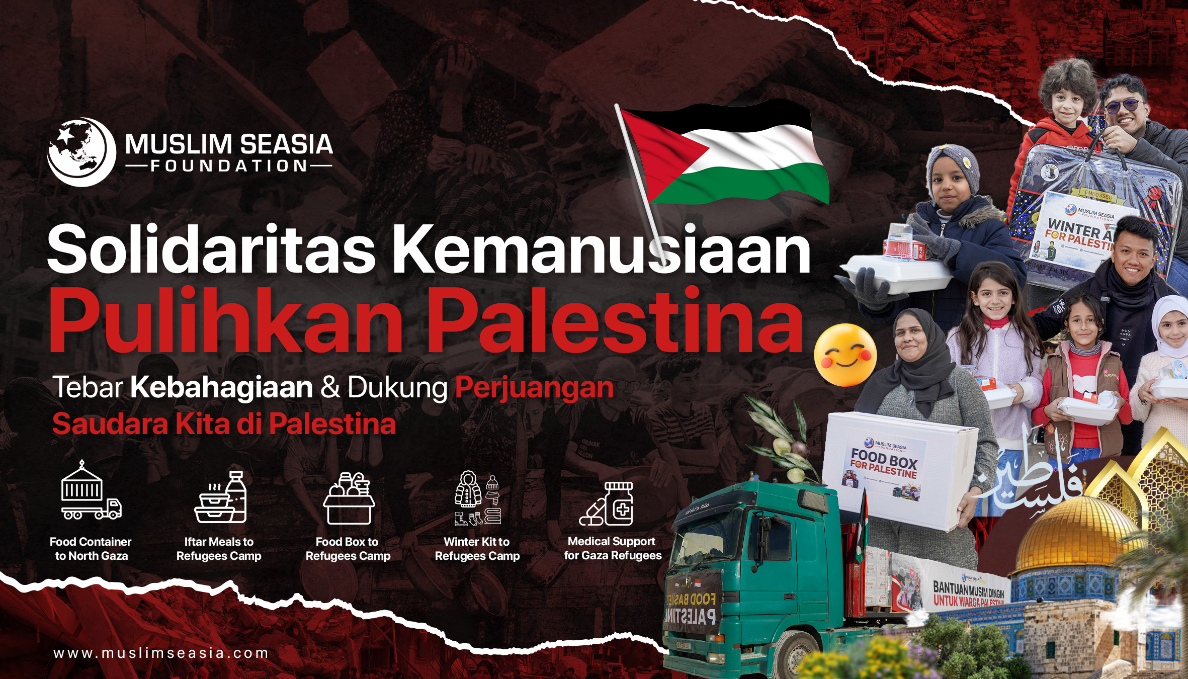 Bantu Pulihkan dan Bersamai Palestina Hingga Merdeka 🇵🇸