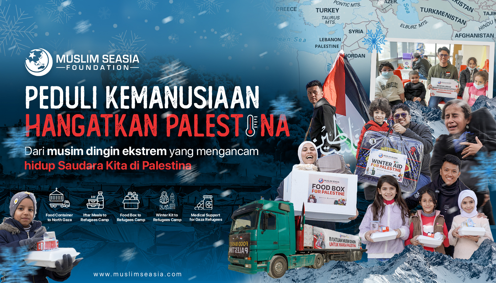 Bantu Pulihkan Pengungsi Palestina di Musim Dingin Ekstrem 🇵🇸